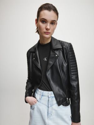 calvin klien leather jacket