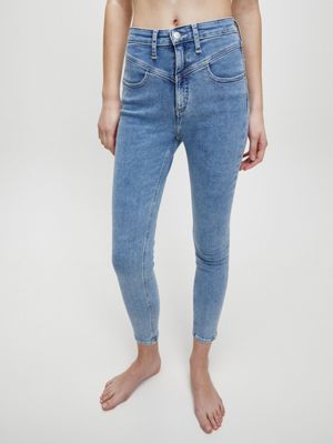 high rise super skinny ankle jeans