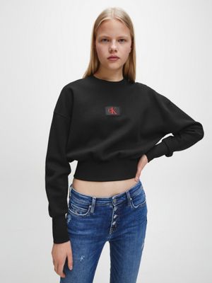 calvin klein crop jumper