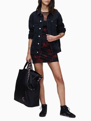 calvin klein mesh dress