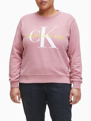 pink calvin klein jumper womens