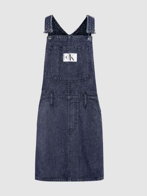 calvin klein iconic dungaree dress