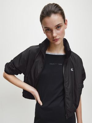 calvin klein logo windbreaker