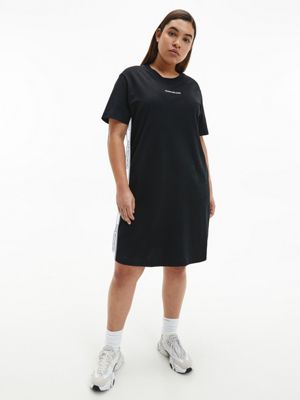 black shirt dress plus size