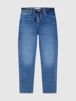Dzhinsy Mom S Kruzhevnoj Zavyazkoj Calvin Klein J20j2145121bj
