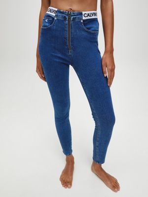 mid rise super skinny ankle jeans