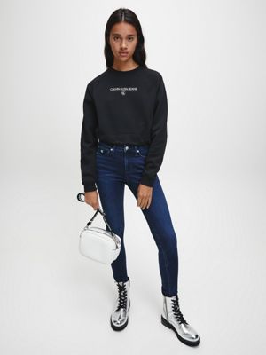 calvin klein women's black jeans