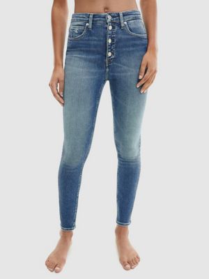 high rise super skinny ankle jeans