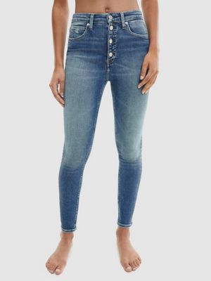 calvin klein high rise skinny ankle jeans