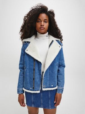 calvin klein sherpa denim jacket