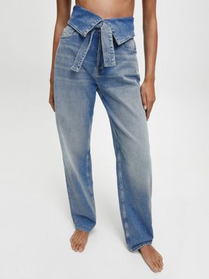 belted jeans