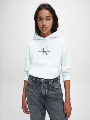 calvin klein logo hoodie women's