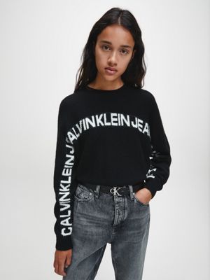 calvin klein womens black jumper