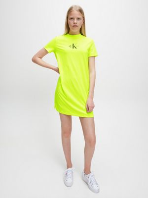 yellow calvin klein t shirt