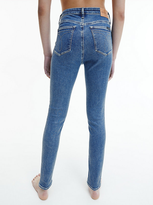 BLUE High Rise Skinny Jeans for women CALVIN KLEIN JEANS