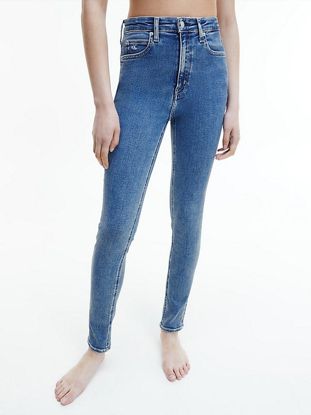 denim high rise skinny jeans voor dames - calvin klein jeans