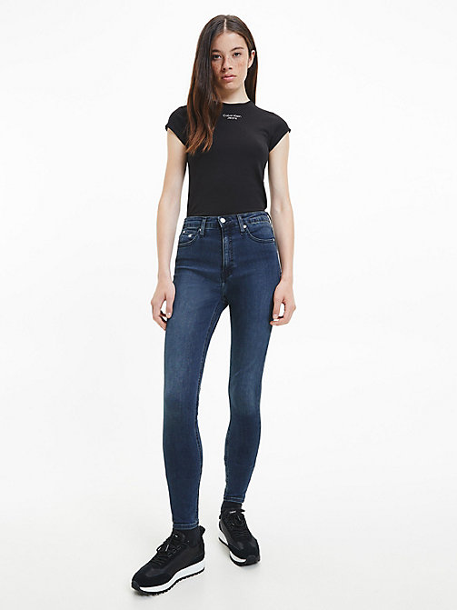 12% di sconto Jeans High Rise Skinny JeansCalvin Klein in Denim di colore Grigio Donna Abbigliamento da Jeans da Jeans skinny 