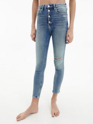 high rise super skinny ankle jeans