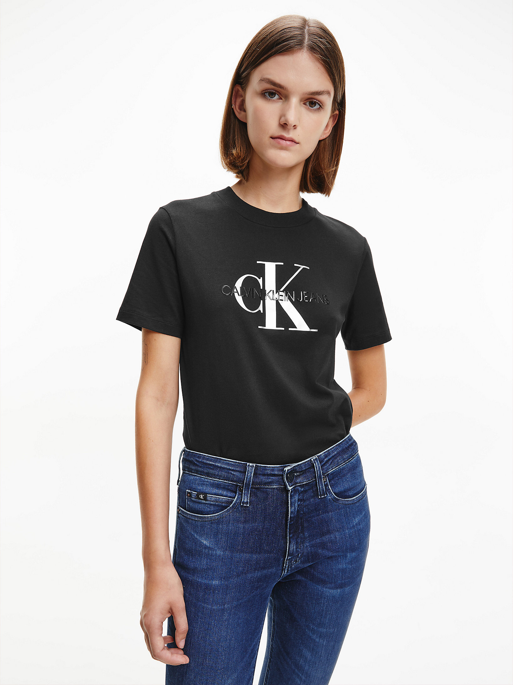 Organic Cotton Metallic Logo T-shirt Calvin Klein® | J20J216808BEH