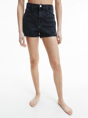 pantaloncini a vita alta jeans