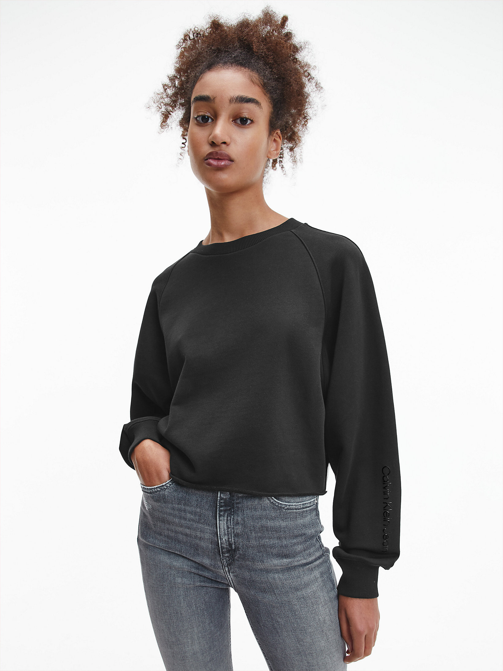 Oversized Embossed Logo Sweatshirt Calvin Klein® | J20J217736BEH