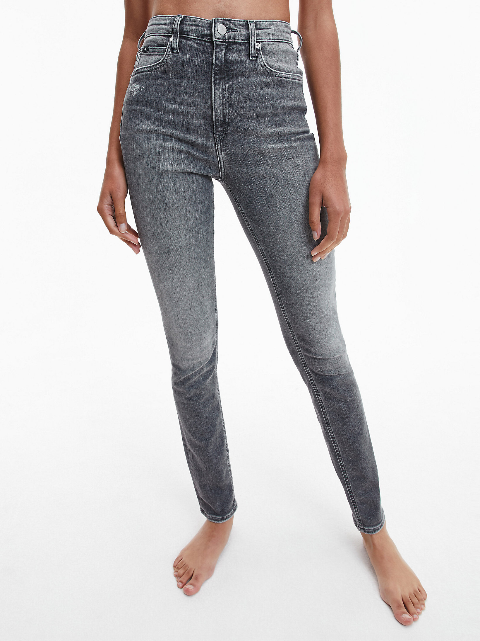 Ladies High Waisted Skinny stretchy Tube Jeans Jegging 4-16 UK size