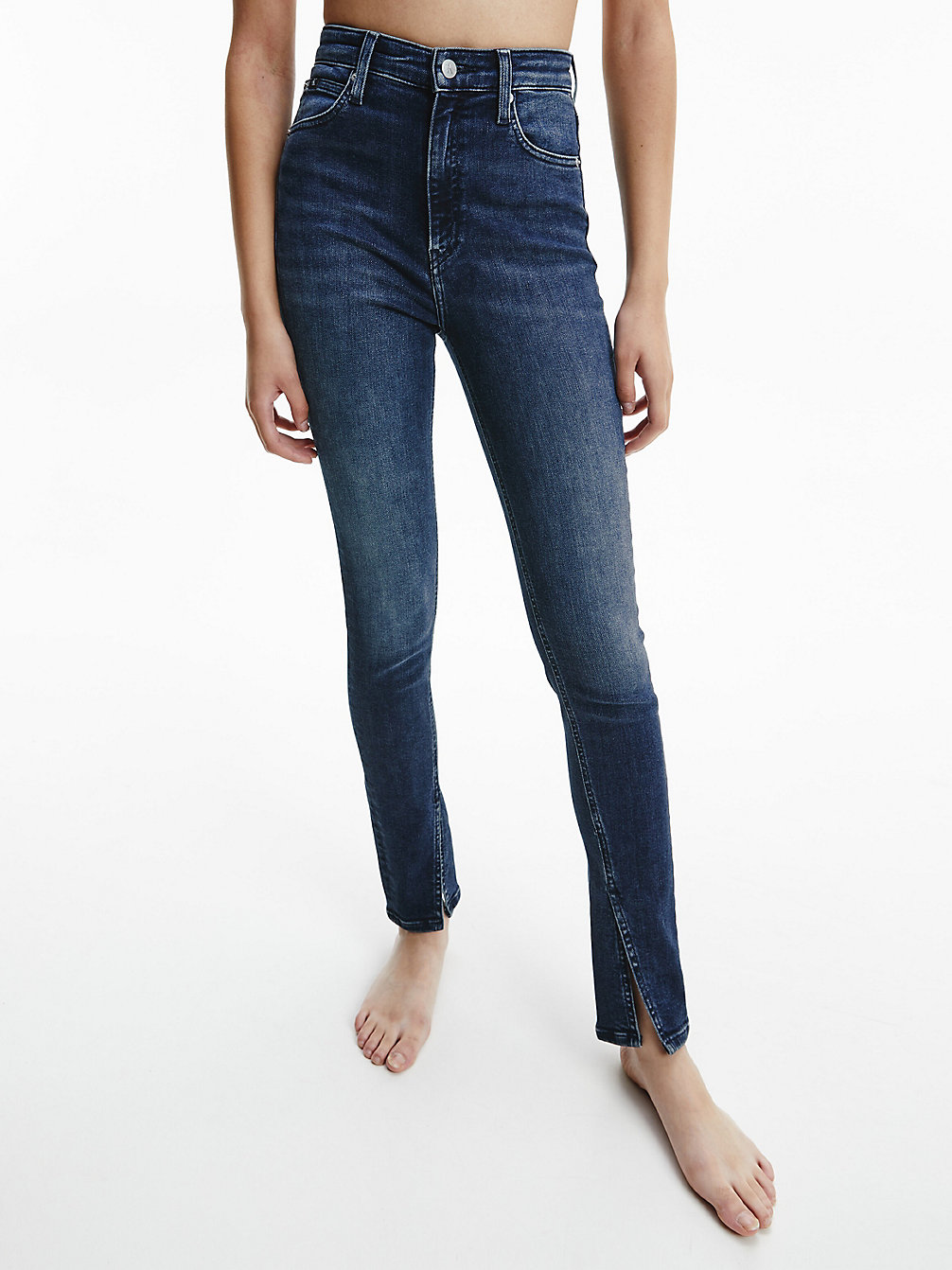 DENIM DARK High Rise Skinny Jeans undefined dames Calvin Klein