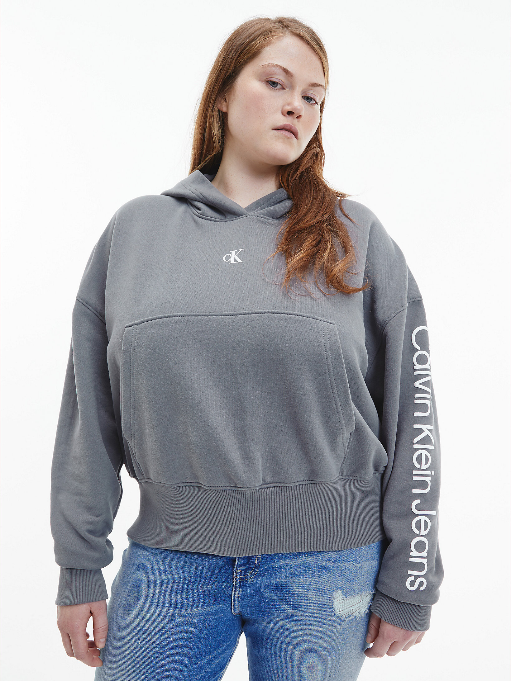 Plus Size Monogram Hoodie Calvin Klein® | J20J218022PTP