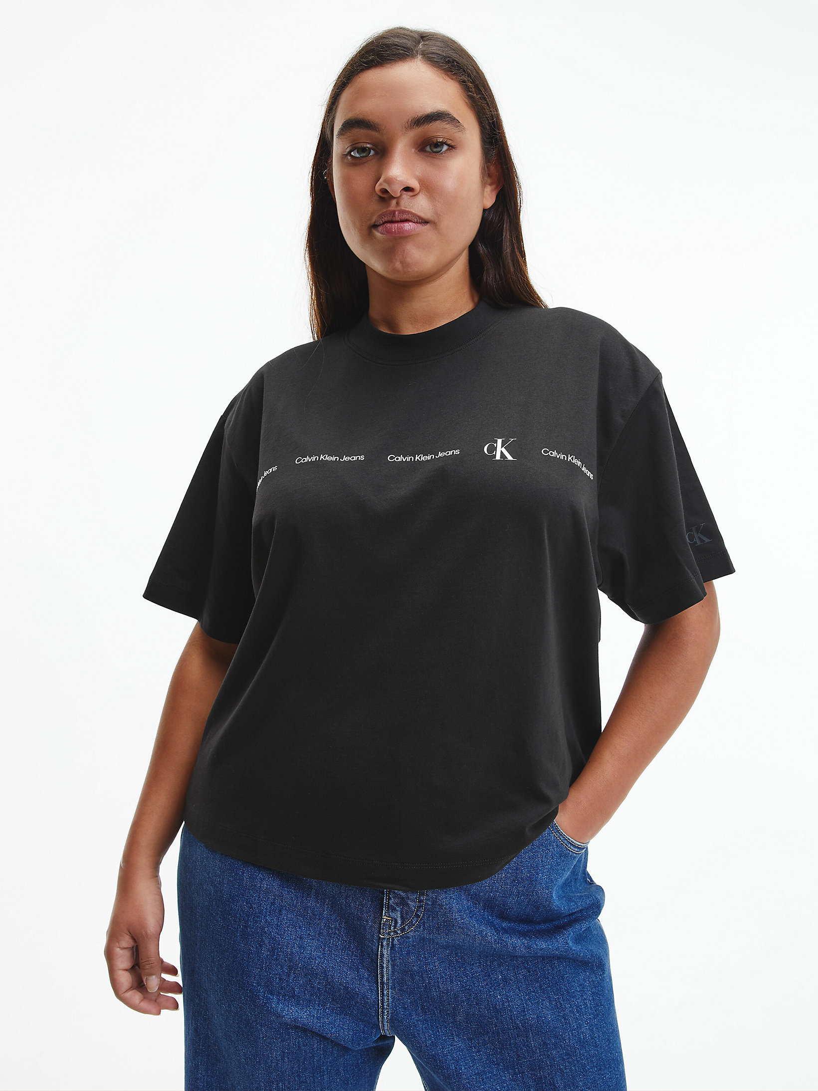 Plus Size Repeat Logo T-shirt Calvin Klein® | J20J218027BEH