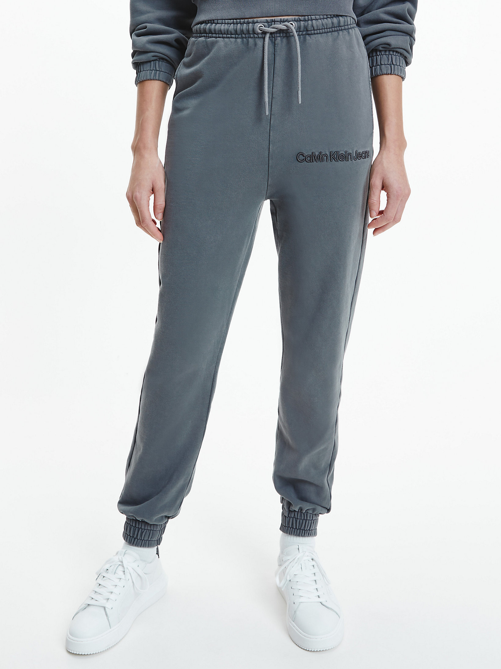 Storm Front Relaxed Washed Cotton Joggers undefined women Calvin Klein