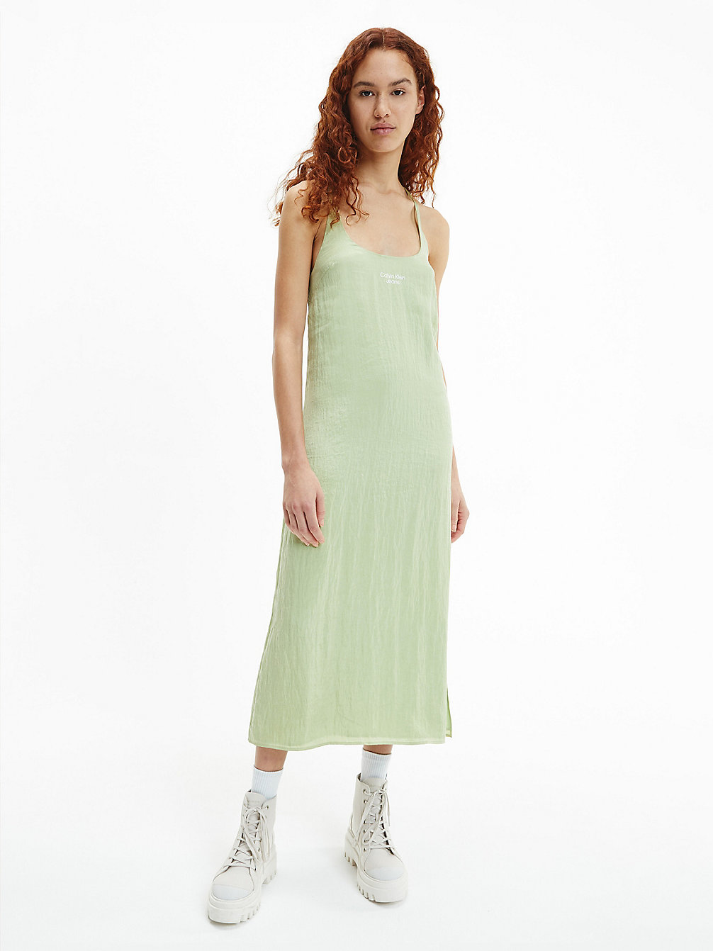 JADED GREEN Soft Lyocell Maxi Dress undefined women Calvin Klein