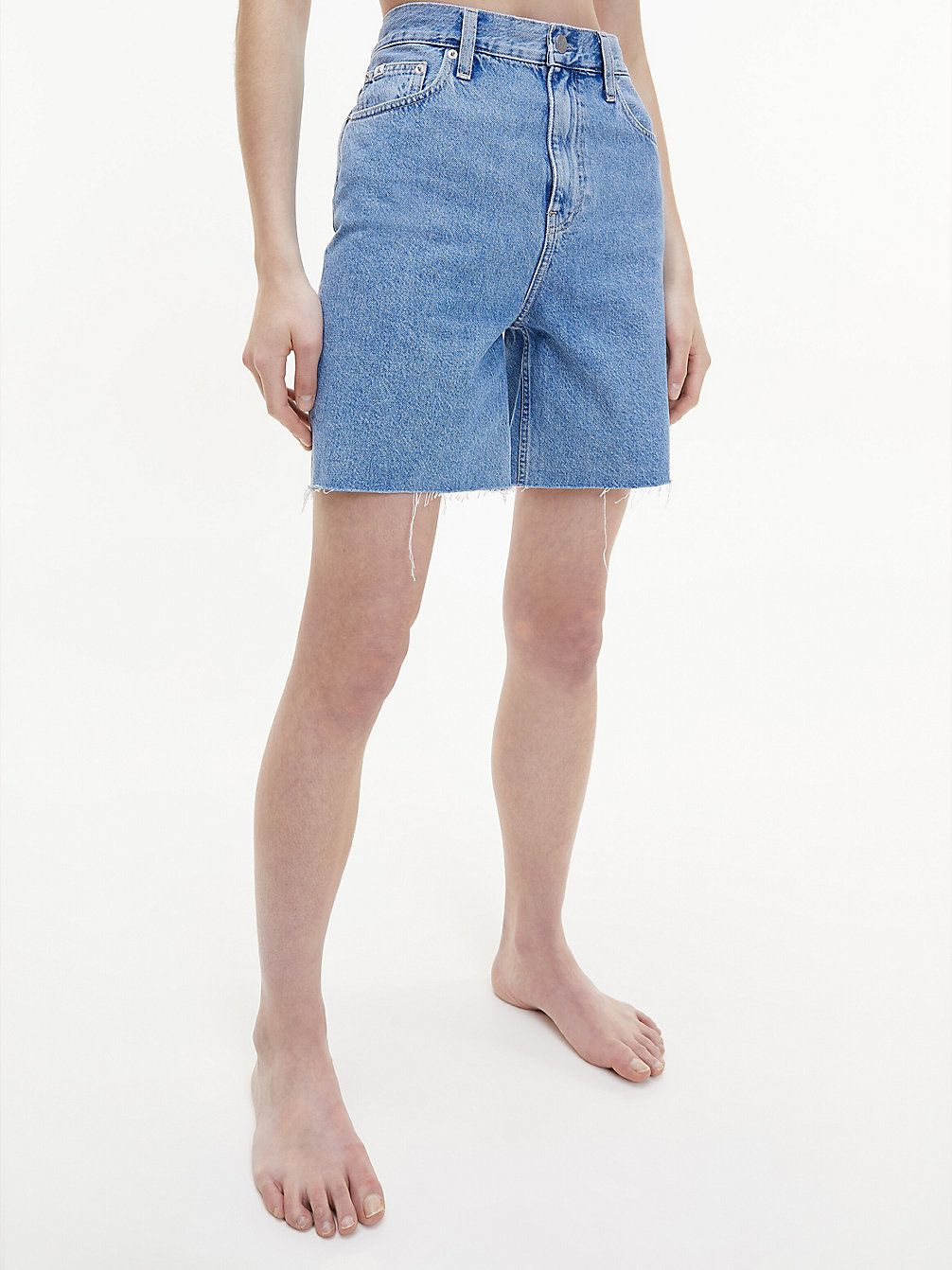 DENIM MEDIUM Pantaloncini Mom Bermuda In Jeans undefined donna Calvin Klein