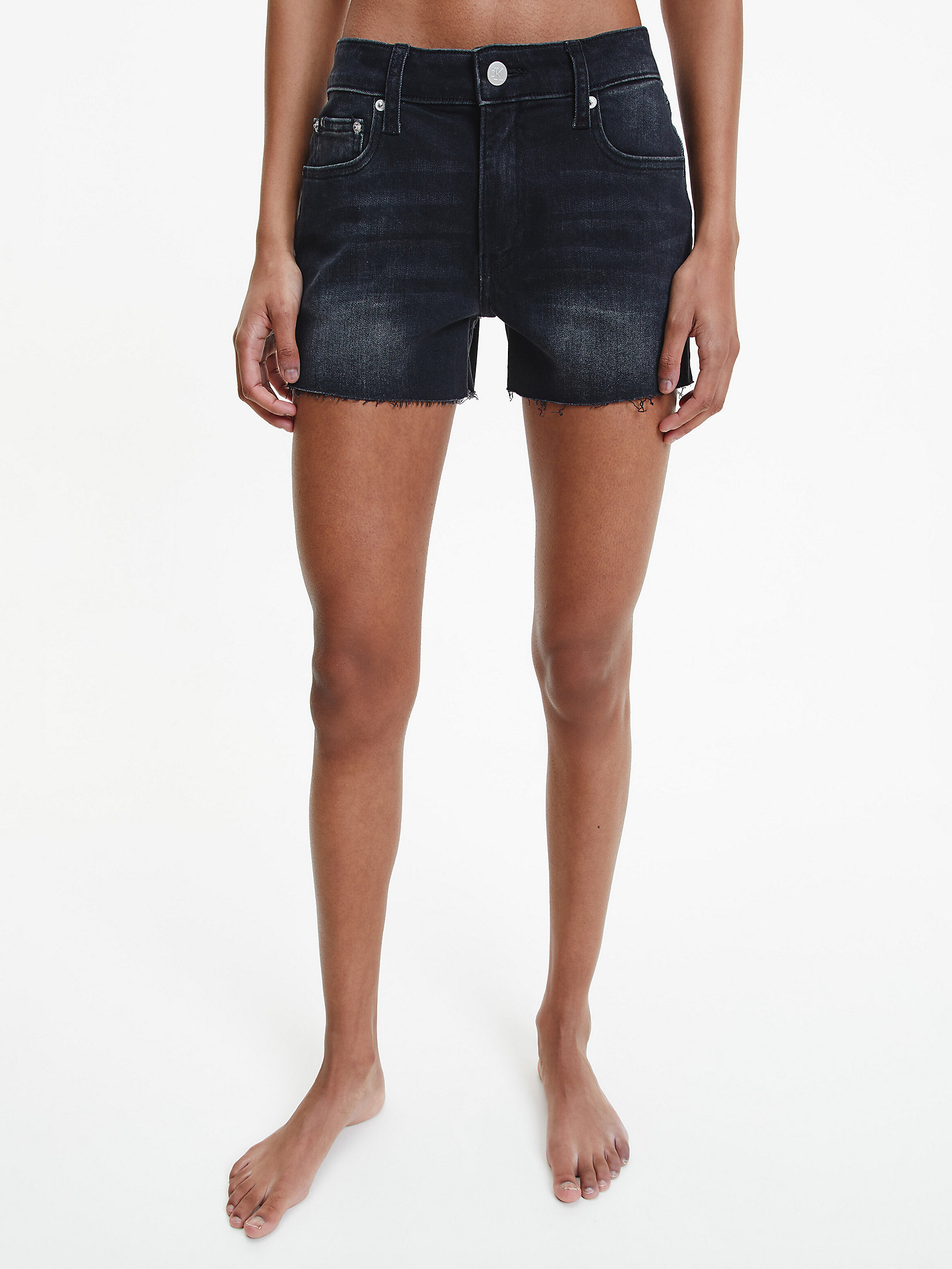 Denim Black Denim Shorts undefined women Calvin Klein