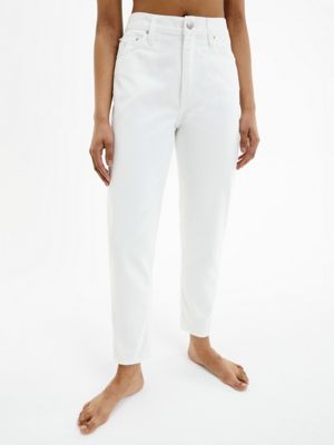 white mom jeans