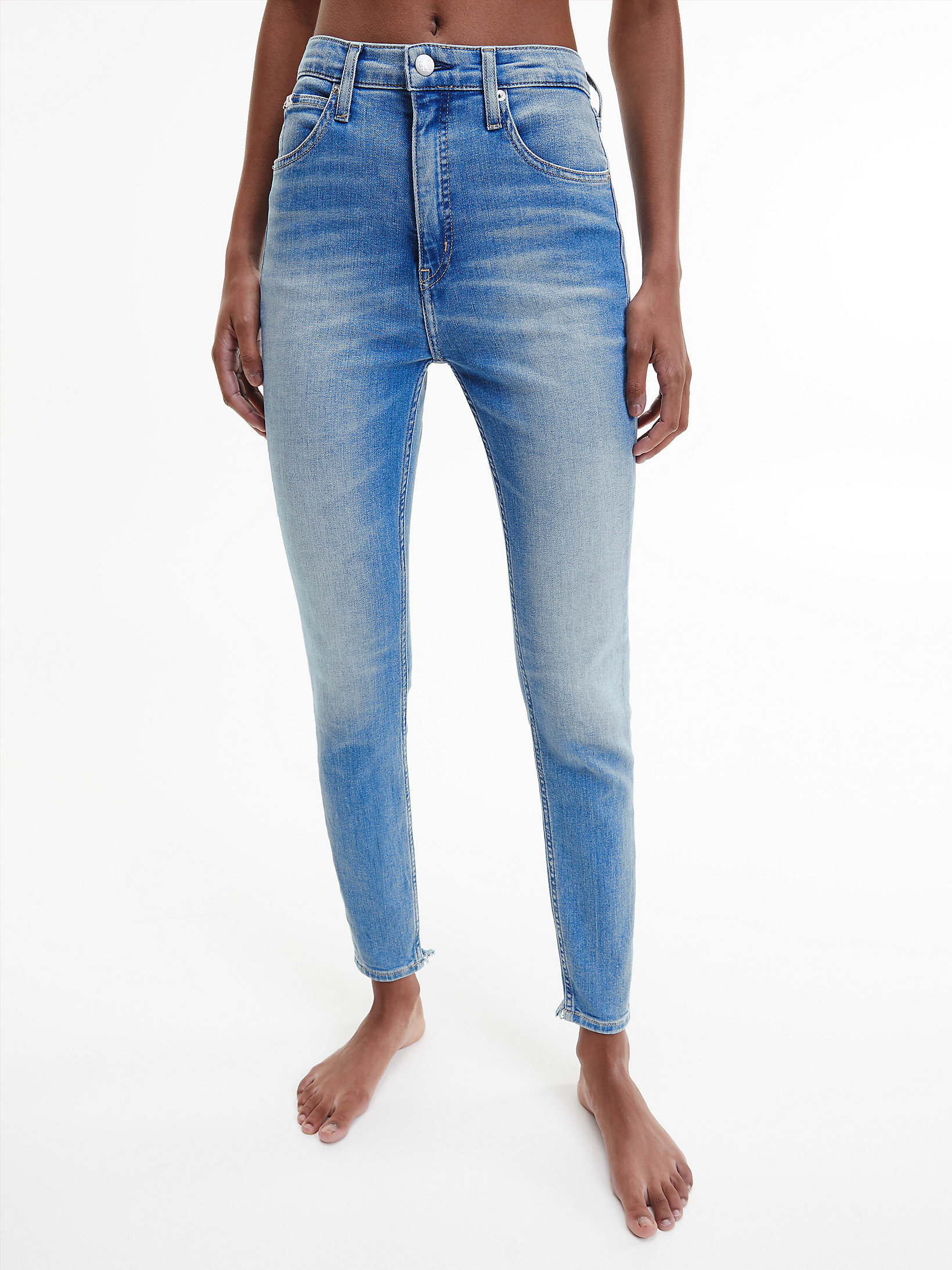 Denim Medium > High Rise Super Skinny Enkellange Jeans > undefined dames - Calvin Klein