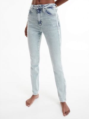 Jeans straight con Logo Tape Calvin Klein Bambina Abbigliamento Pantaloni e jeans Jeans Jeans straight 