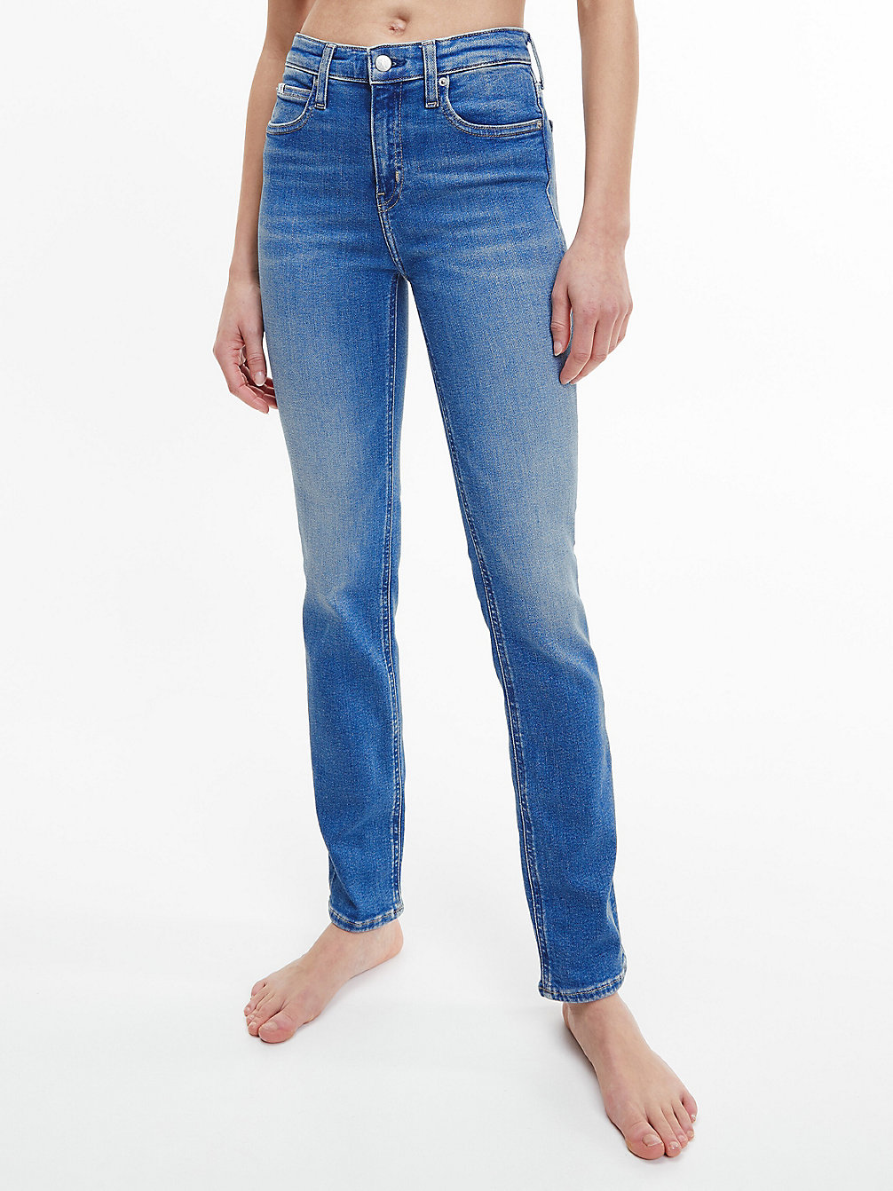DENIM MEDIUM High Rise Slim Jeans undefined women Calvin Klein