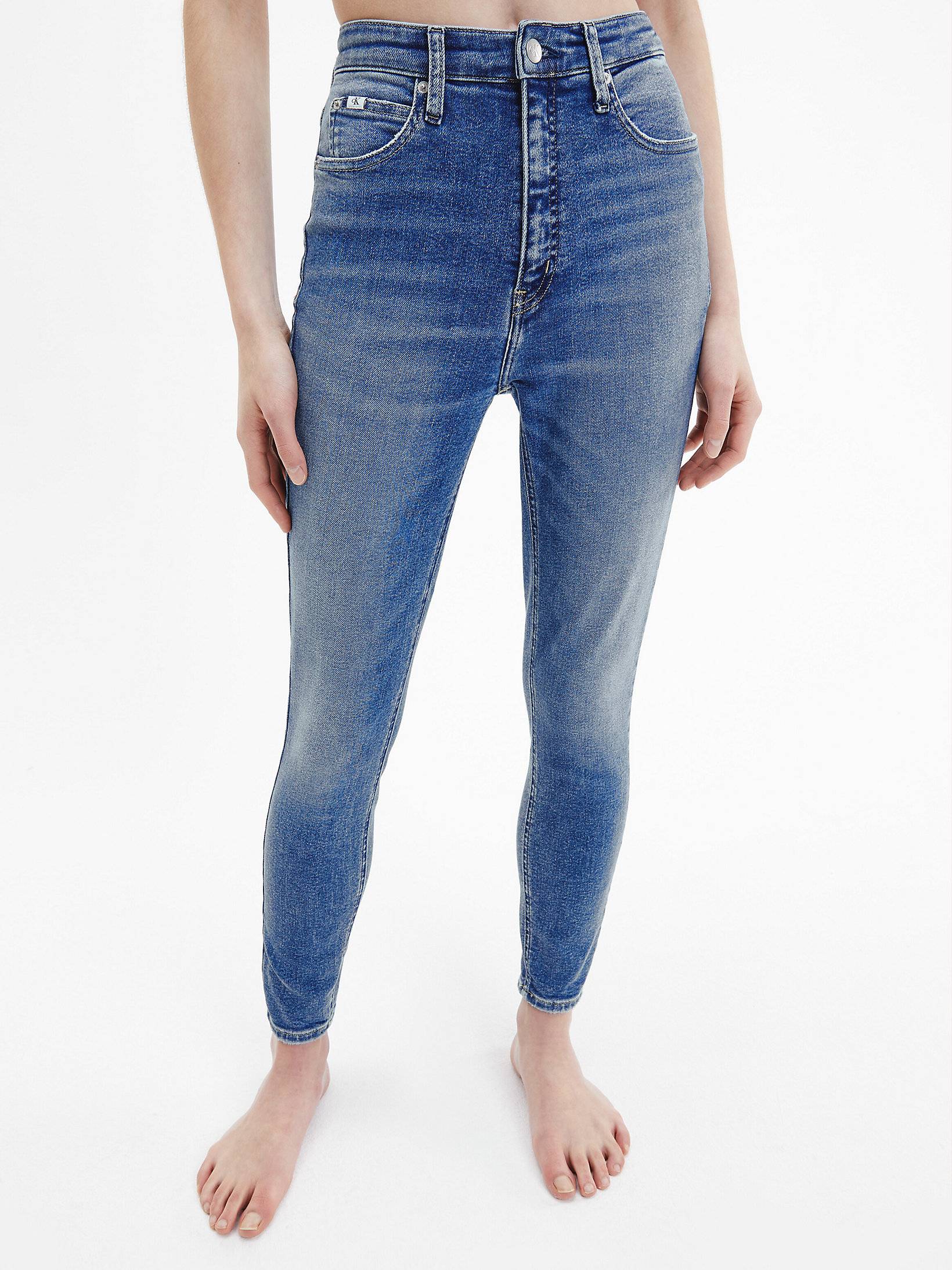 Denim Medium > High Rise Super Skinny Enkellange Jeans > undefined dames - Calvin Klein