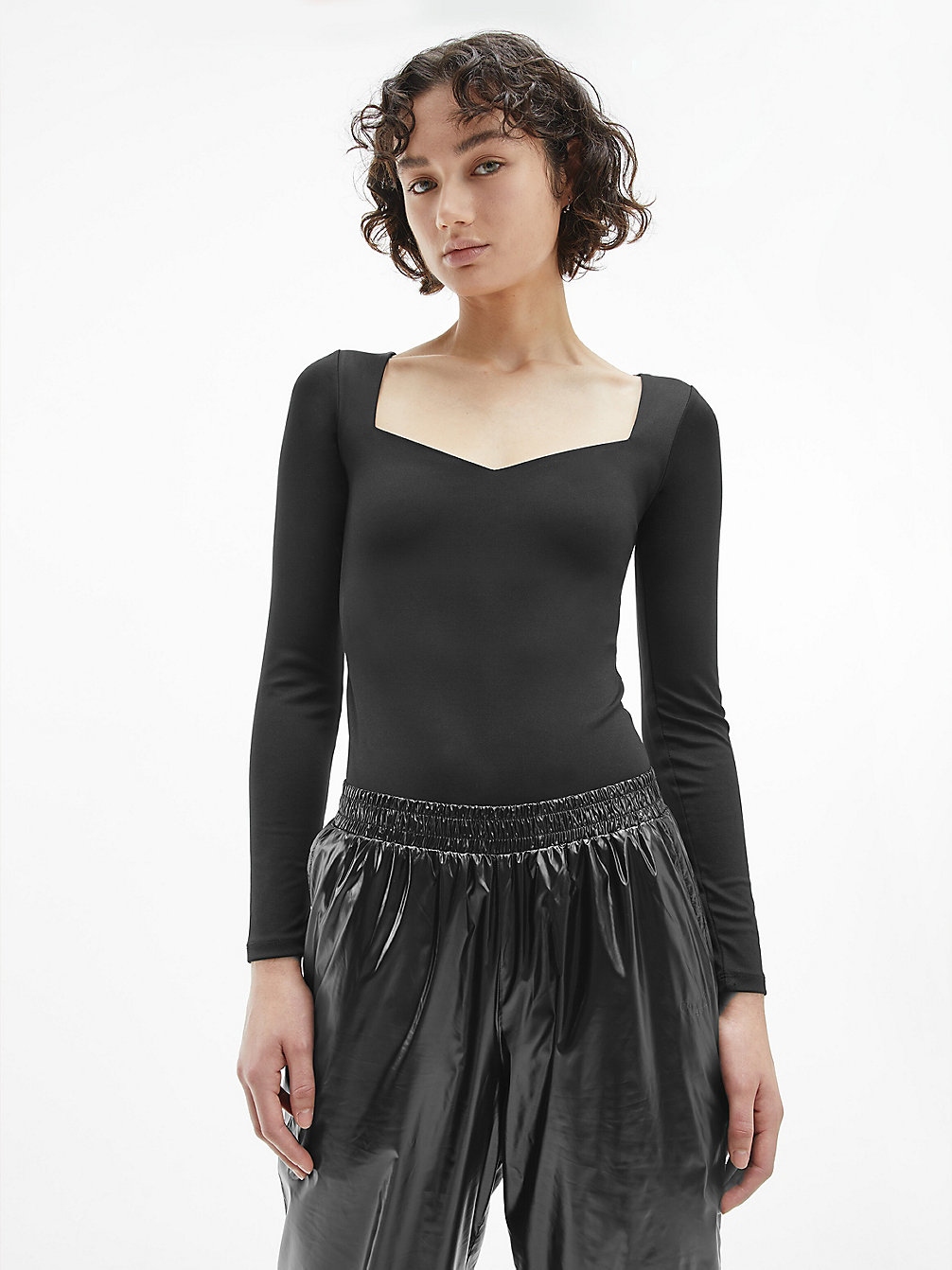 CK BLACK Long Sleeve Bodysuit undefined women Calvin Klein