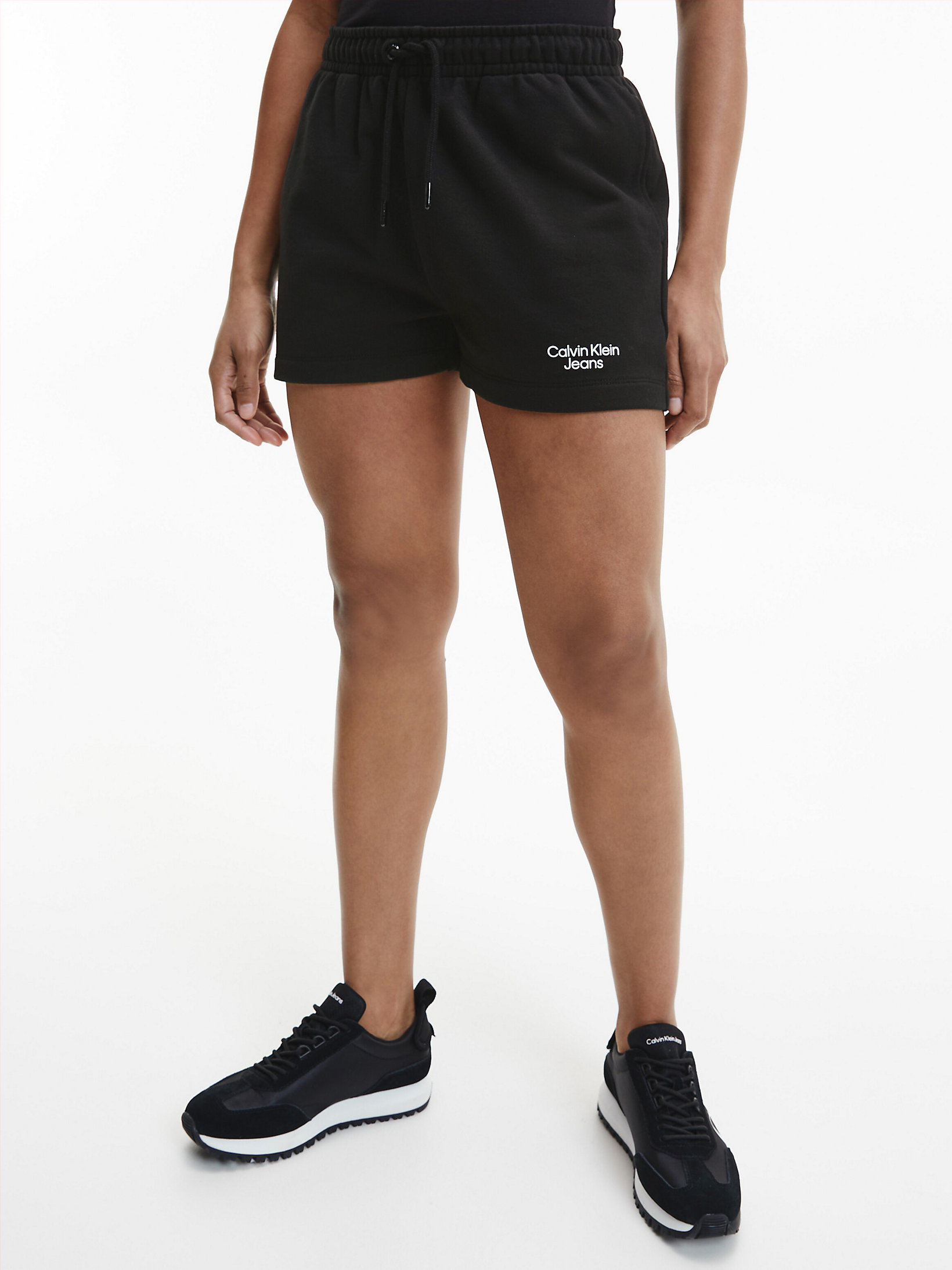 CK Black > Jogging-Shorts Aus Bio-Baumwolle > undefined Damen - Calvin Klein