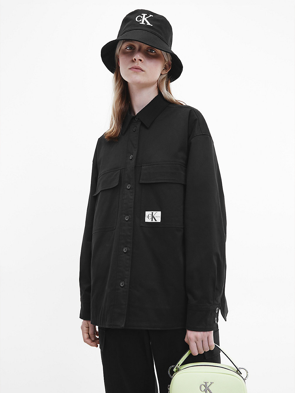 CK BLACK Utility Padded Shirt Jacket undefined women Calvin Klein
