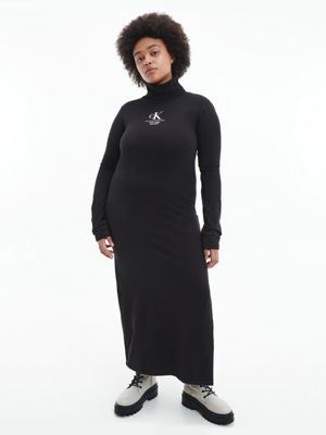 CK BLACK Wąski top z wywijanym dekoltem dla Kobiety CALVIN KLEIN JEANS