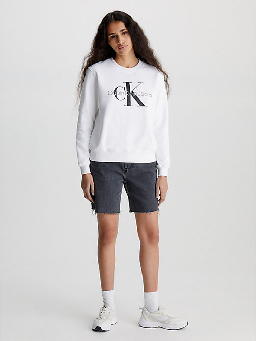 Cropped Logo-Sweatshirt & Bademode Sportmode Shirts Calvin Klein Damen Sport 