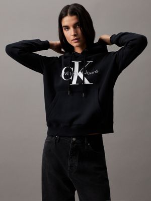 Calvin klein hoodie women's on sale black