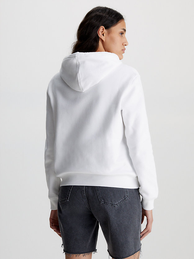 bright white monogram hoodie for women calvin klein jeans