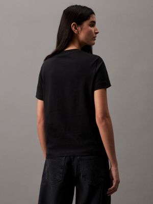Calvin Klein Jeans MONOGRAM LOGO T-SHIRT Black - Free delivery  Spartoo  NET ! - Clothing short-sleeved t-shirts Child USD/$34.40