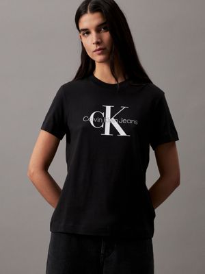 Black womens calvin on sale klein t shirt