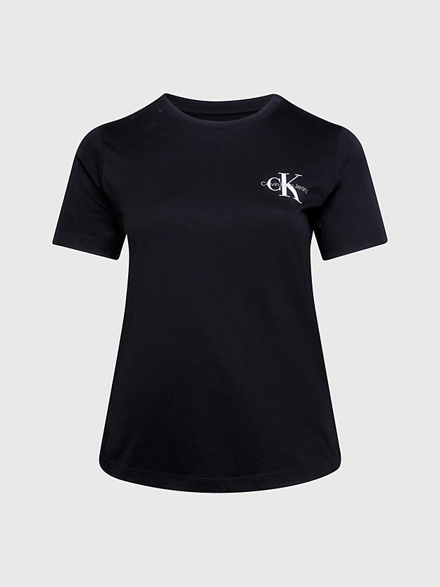 CK BLACK Plus Size Monogram T-shirt for women CALVIN KLEIN JEANS