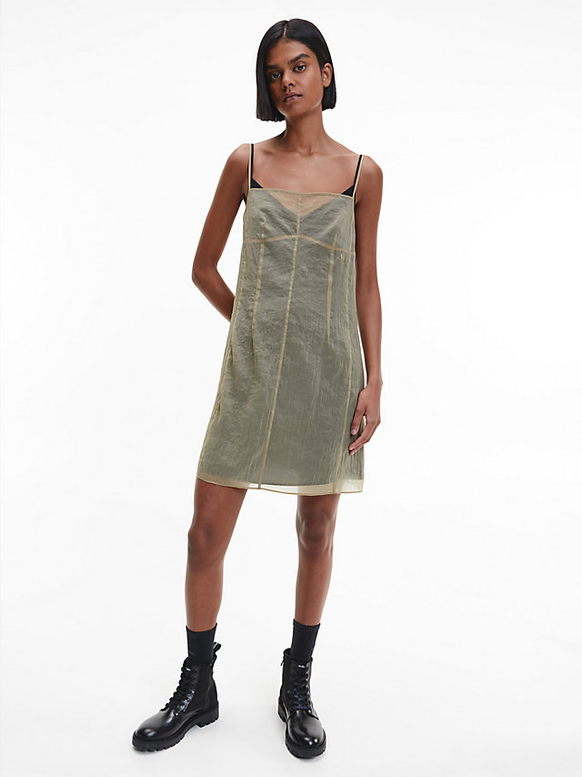 Woodridge > Двухслойное шифоновое платье-слип > undefined Женщины - Calvin Klein