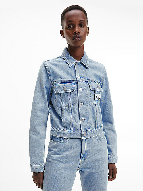 Calvin Klein Donna Abbigliamento Cappotti e giubbotti Giacche Giacche di jeans Giacca di jeans 